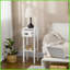 Table basse de rangement blanche avec tiroir HOMcom Tablette inférieure, table d'appoint peu encombrante pour la chambre à coucher du salon-1831644626