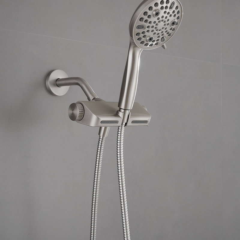 Rain Handheld Shower Head 2.0 GPM GPM with Water Filtration, Brushed Nickel