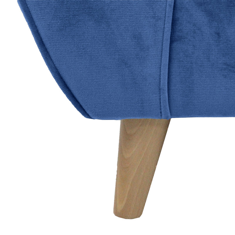 Rafe 2 Seater Velvet Sofa, Electric Blue Velvet