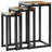 Hallock Solid Wood Sled Nesting Tables