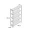 200 cm H x 120 cm W Solid Wood Etagere Bookcase