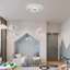 Ventilateur de plafond moderne à DEL de 19,6 po avec éclairage Deontee (ensemble de 2)