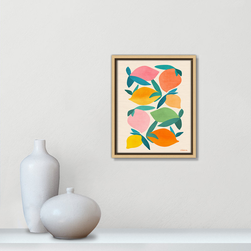 Imprimé «Wild Mango» par Gallagher, Toile avec cadre, Flotteur naturel, L 9,5 po x H 11,5 po