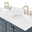 Cambridge 60.25'' Double Bathroom Vanity with Carrara Quartz Top-498683869