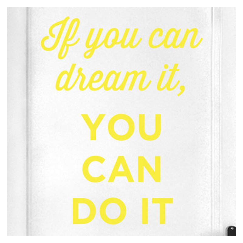 Wall Decal, Bright Yellow