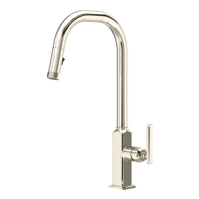 Apothecary Pull-Down Kitchen Faucet With C-Spout