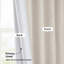 Armita Italian Faux Linen Room Darkening Curtains for Bedroom & Living Room Curtains - Single Panel Window Curtains-183250026-183250023