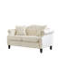 Canapé compact en velours de 57 pouces avec causeuse Chesterfield