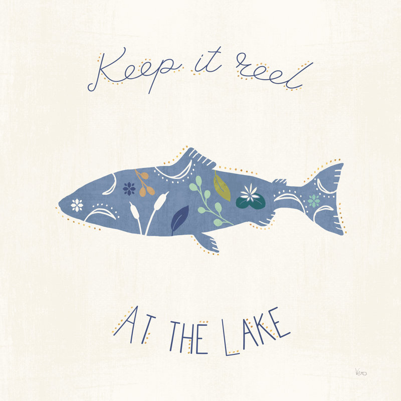Otomi Lake IX by Veronique Charron - Wrapped Canvas Typography, 30cm H x 30cm W