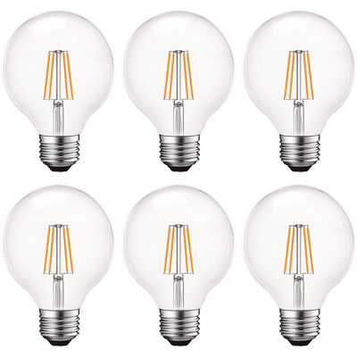 5 W (équivalent à 60 W), ampoule DEL G25 à intensité variable, culot moyen E26 (standard)