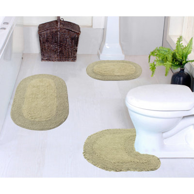 Tapis de bain 100% coton Delma (ensemble de 3)