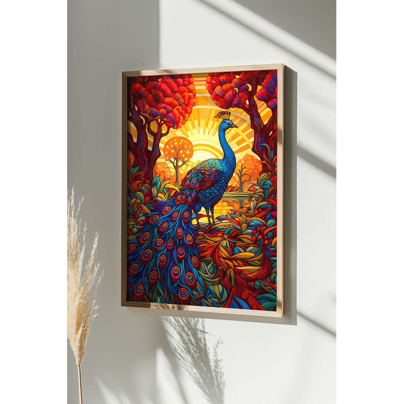 Stunning Decorative Framed MDF Painting, 12.9 x 18.9 inches | 100% Solid Wood Frame (Thickness: 0.8 inches) | Vibrant Digital Print, Perfect for Home Décor & Gallery Walls, Adds Elegance & Style to Any Room