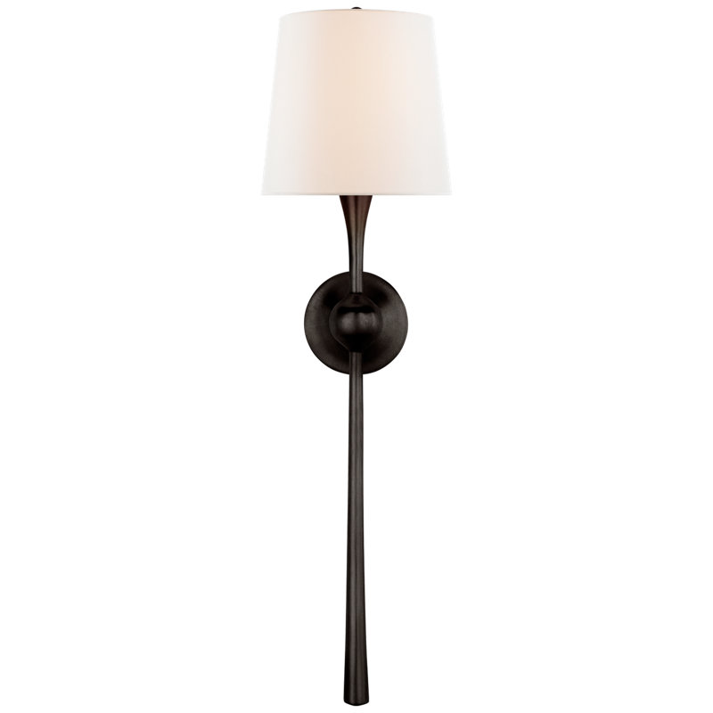 AERIN Dover Large Tail Sconce, Aged Iron