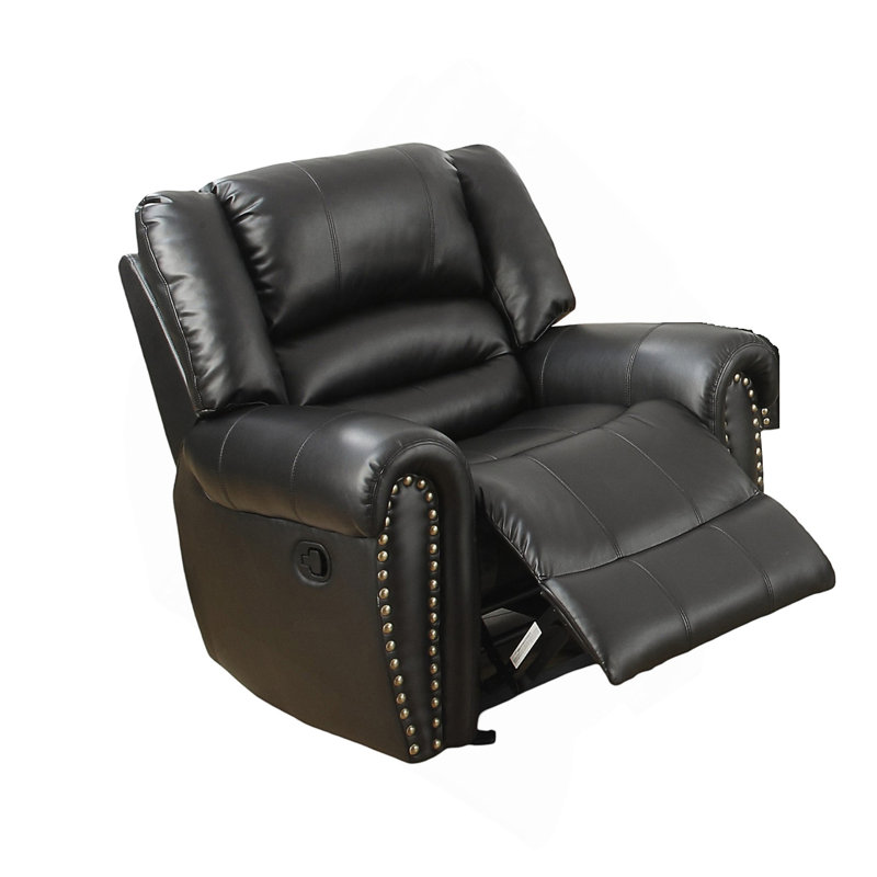 Fauteuil inclinable oscillant standard Higuchi, Similicuir noir, Manuel
