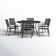 Argyri 6 - Person Metal Patio Dining Set with Round Table