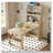 Compact Buffet Hutch Foldable Dining Storage Cupboard