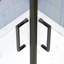 Porte de douche pivotante coulissante, avec verre trempé 1/4 po, cabine de douche néo-angle sans cadre 34,75 po x 72 po