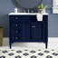 Rivers 40" Free-Standing Single Bathroom Vanity Set with Marble Vanity Top-1632609932