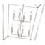 Luminaire suspendu carré à 8 lumières -1124618721
