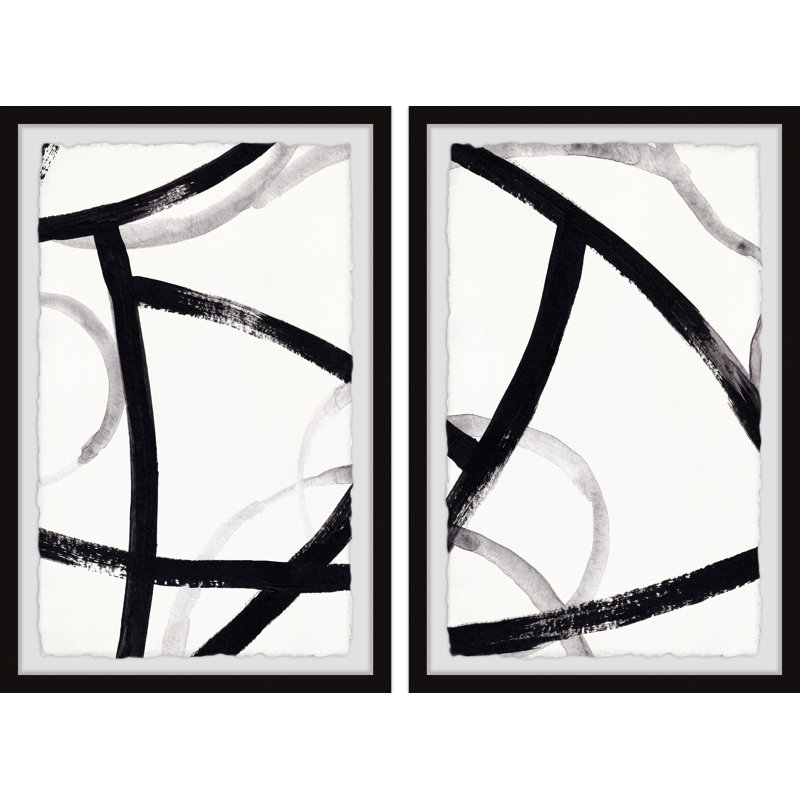 Winding Trails - 2 Piece Single Picture Frame Painting, 91cm H x 61cm W x 3.81cm D