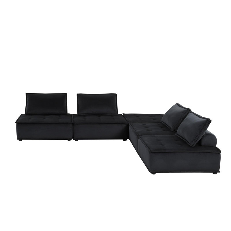 Velvet 5 Pc Sectional Sofa