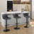 Adjustable Swivel 24"-33" Height Rhombus Leather Bar Stools with Back for Kitchen Island-1842835492-1842835494