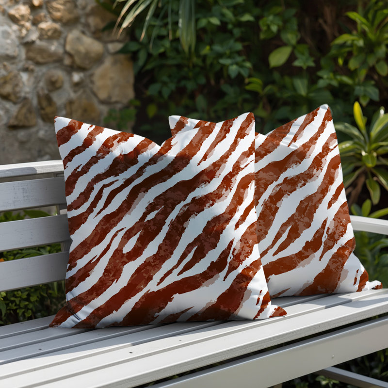 Coussin intérieur / extérieur Juno, 18x18, Burnt Orange