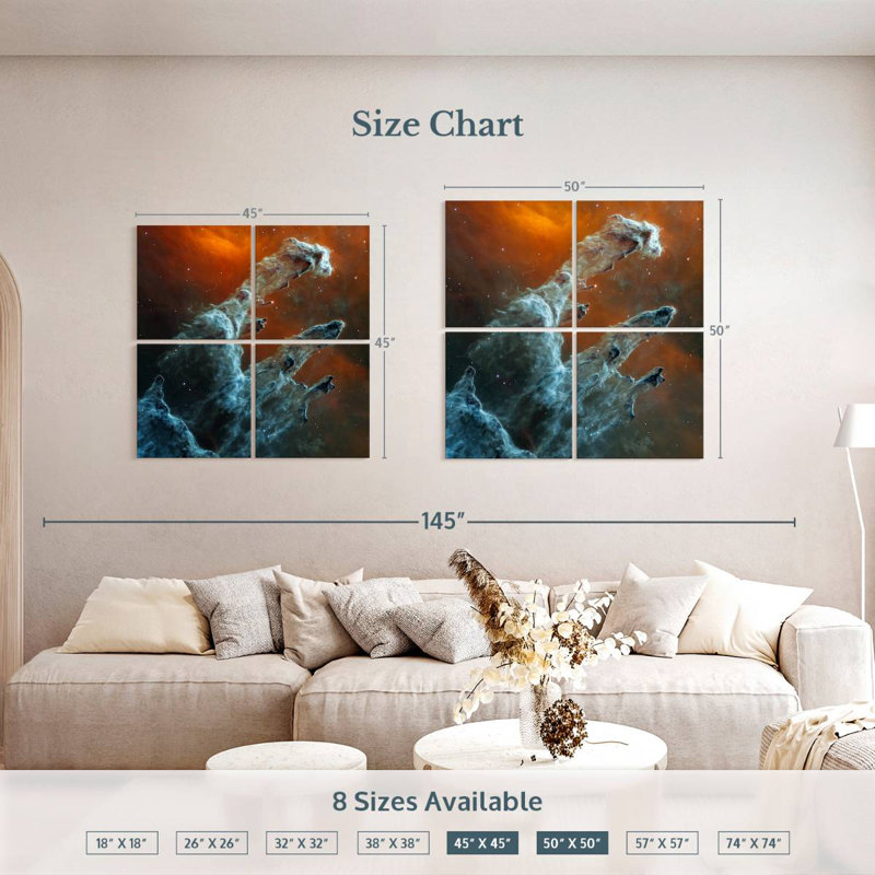 Oberle Pillars Of Creation I, 50" H x 50" W