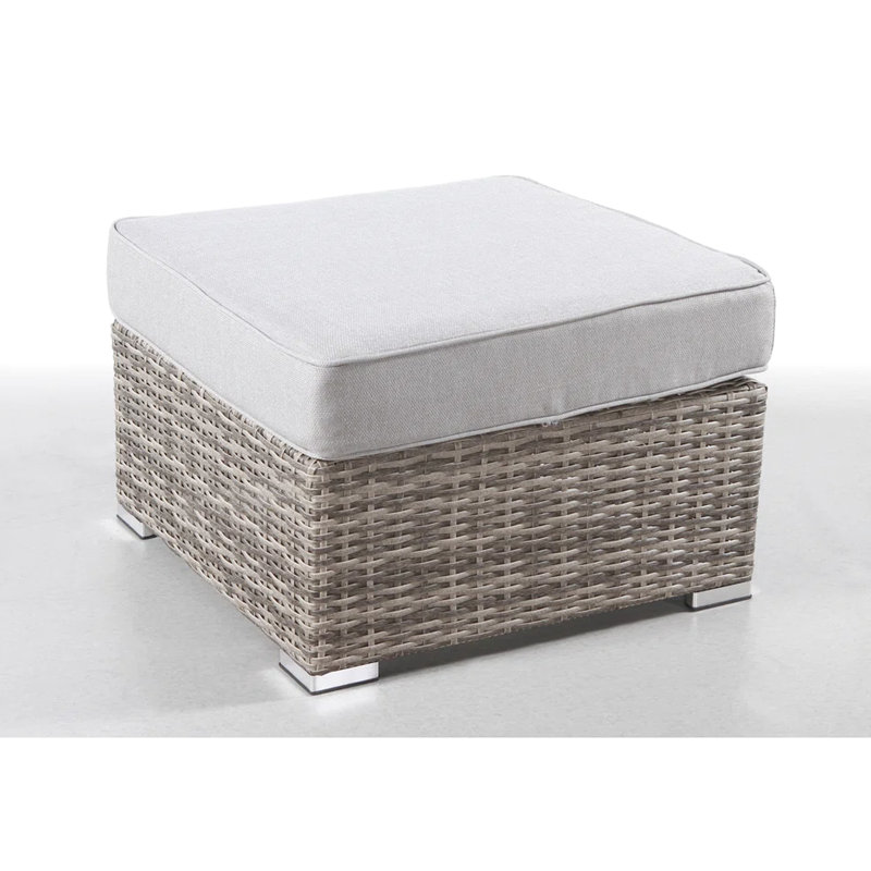 Entièrement assemblé à l'extérieur avec coussin - Ensemble de sièges gris moderne pour le jardin, structure rouille, coussins de teinture, rembourrage en mousse, aucun assemblage requis, rembourré