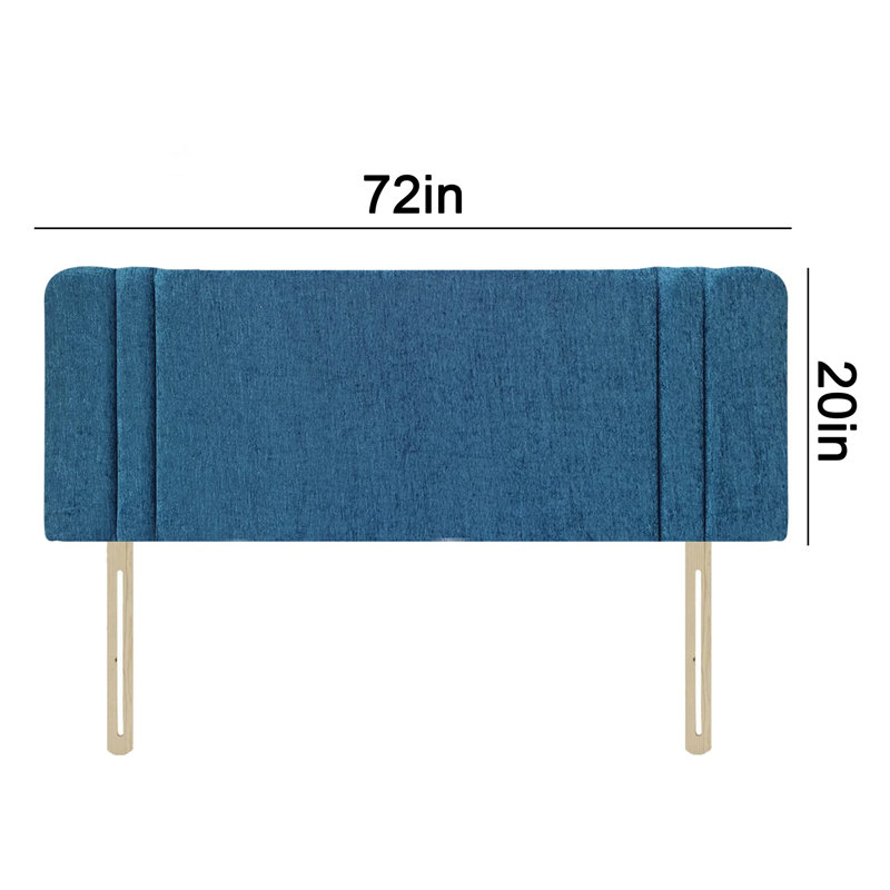 Cail King Upholstered Headboard, Turquoise