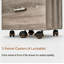 Classeur mobile à 3 tiroirs verrouillables, meuble de rangement de bureau à roulettes aspect bois pour bureau à domicile