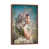Toile avec cadre en bois brun classique