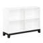 Bibliothèque rustique blanche à 4 tablettes - Mobilier en bois pour espaces de vie et bureaux