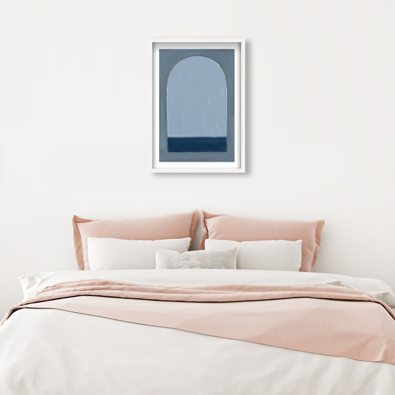 Minimal Ocean Window Print by Oliver Gal, 17.5"H x 25.5"W, White Shadowbox