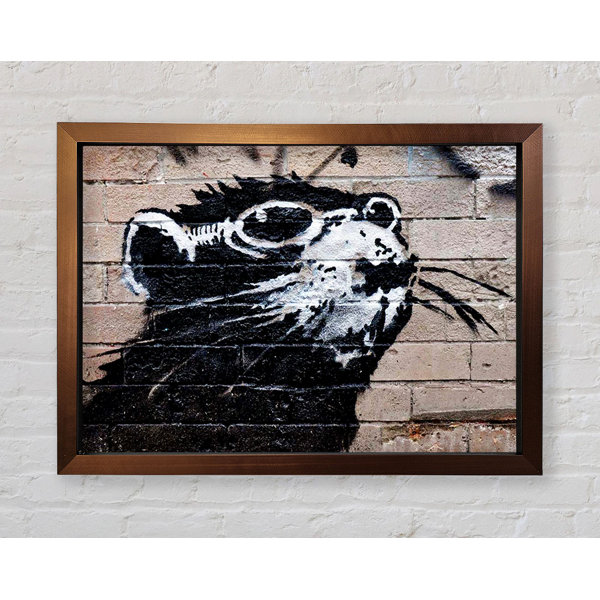 Happy Larry Rat Sunglasses Framed Print | Wayfair.co.uk