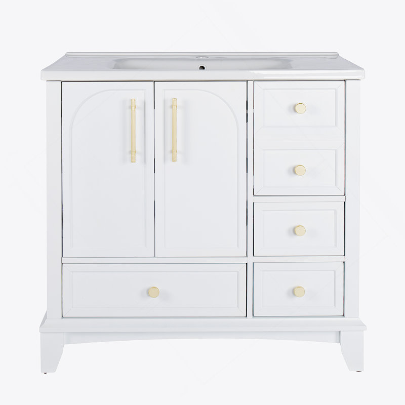 Armoire de salle de bain, armoire seulement, Blanc
