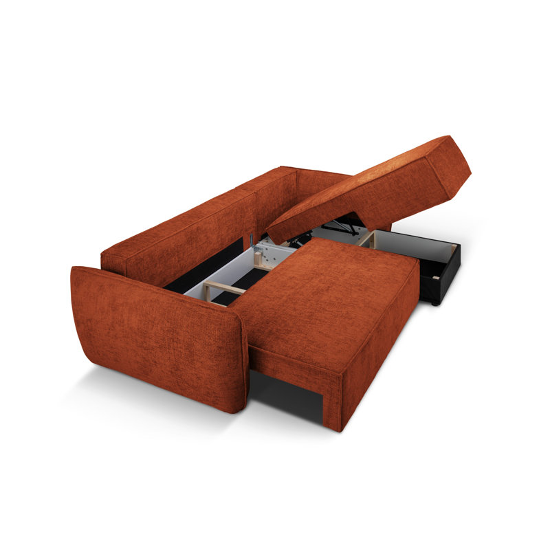 Blessington 4 Seater Sofa Bed, Right Hand Facing, Brown