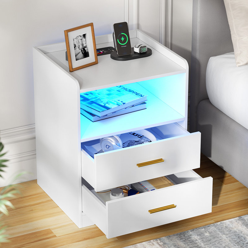 2 Drawer Bedside Table