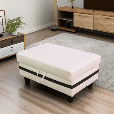 Faux Leather Upholstered Storage Bench