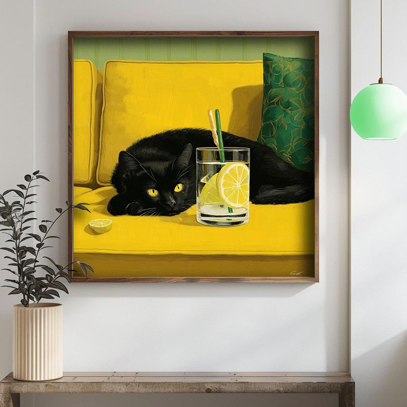 Peinture décorative en panneau de fibres à densité moyenne, H 13,39 po x l 13,39 po