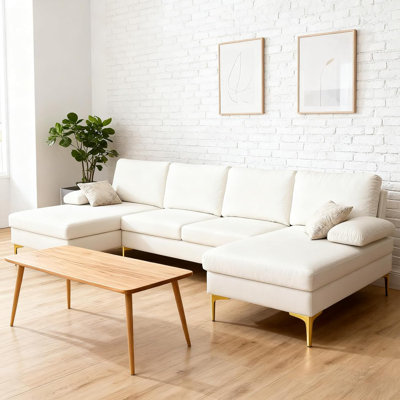 Canapé modulaire en U 3 pièces Fluffy