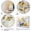 Bleu et jaune agrume Boho Pottery II - Boho Pottery, ensemble de 4 pièces d'art mural-1985102216