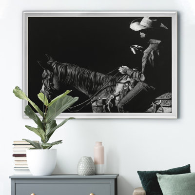 " Cowboy Scratchboard I "
