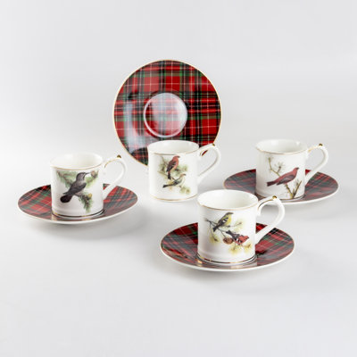Porcelain Espresso Cup and Saucer