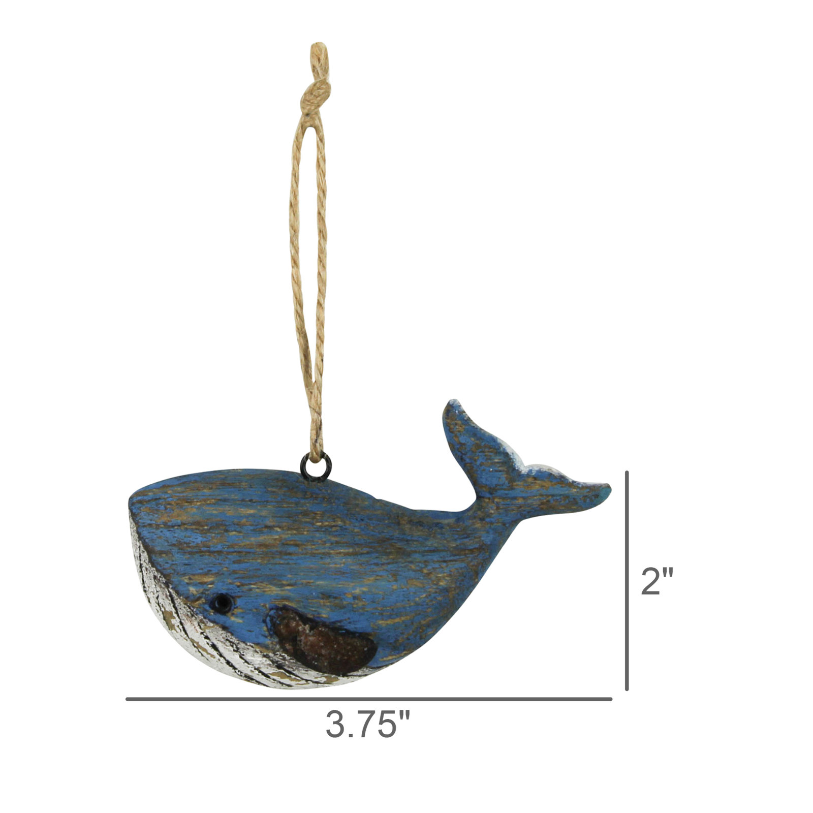Birch Lane™ No Pattern Hanging Figurine Ornament, Blue
