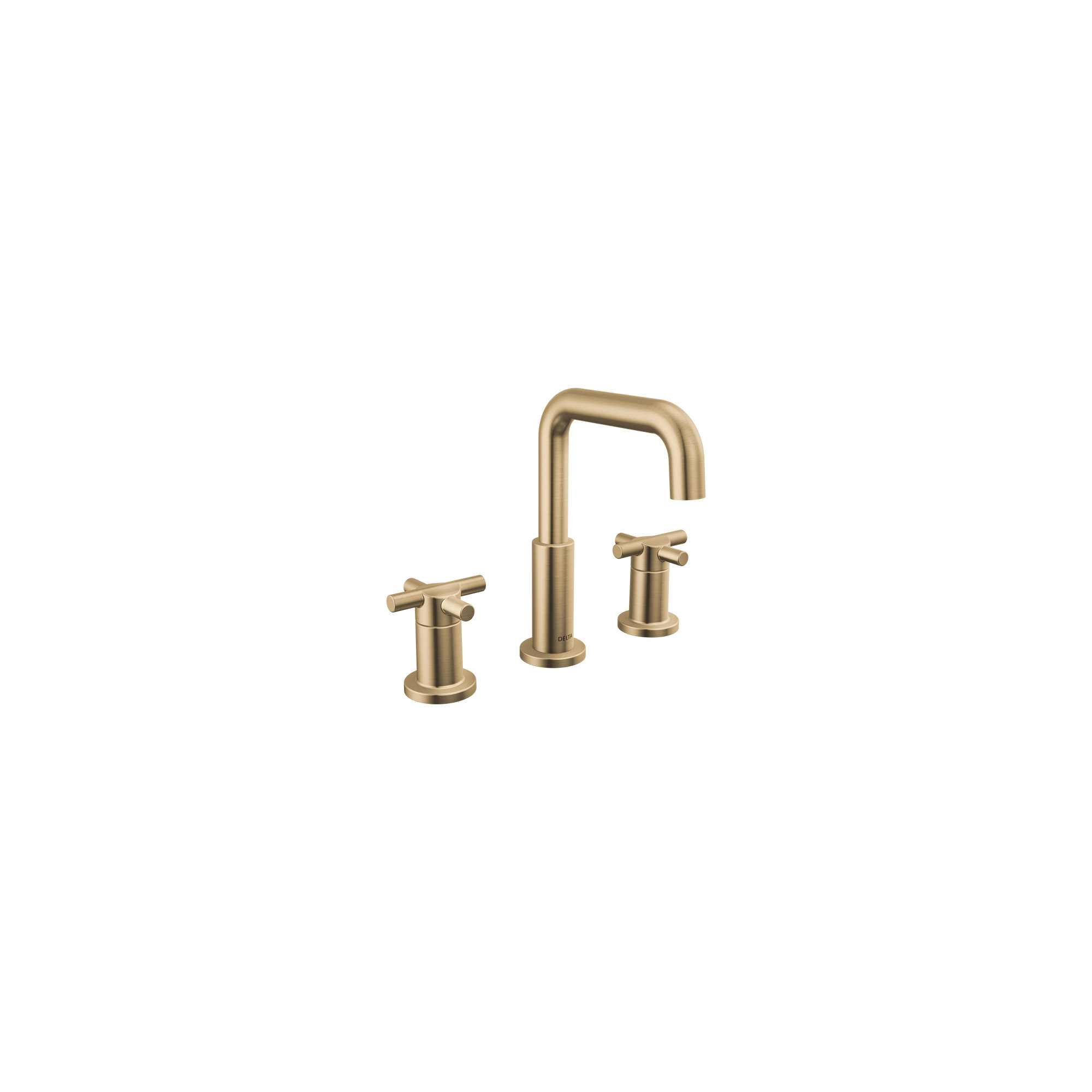 Nicoli Widespread Bathroom Faucet 3 Hole, 2-handle Bathroom Sink Faucet with Drain Assembly, Champagne Bronze