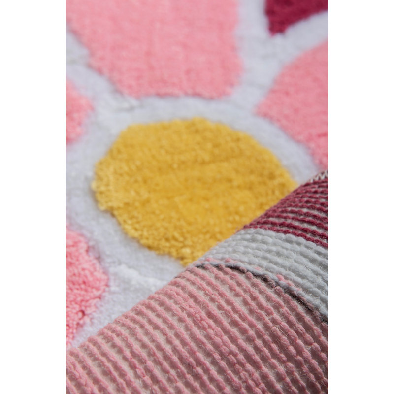 Tapis de bain antibactérien en acrylique antidérapant de 35,4 pouces de diamètre | 100% acrylique, hauteur de poils de 0,4 pouce, 1450 g / m² | Lavable à la machine à 86 ° F, facile d'entretien | Parfait pour les salles de bain sécuritaires et élégantes, durable et doux