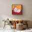 Rouge vif et violet, dessin au trait, grenade, dessert, art moderne, chic, multicolore, encadré sur toile-1400748866-1400748869