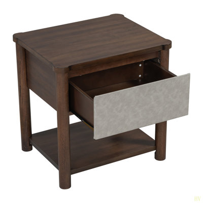 Wood Nightstand,Modern Nightstands With Drawer, Farmhouse Bedside Table For Bedroom Living Room ,MP2(Set Of 2)