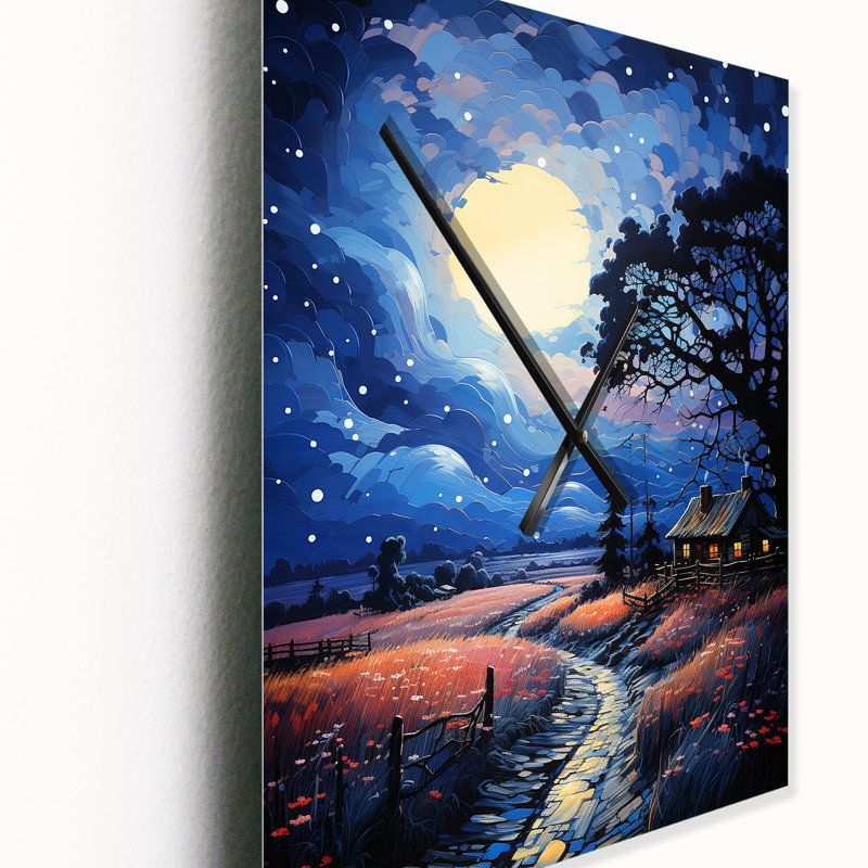 Horloge murale Heydi - Cityscapes Modern, H 40 po x l 30 po x P 1 po